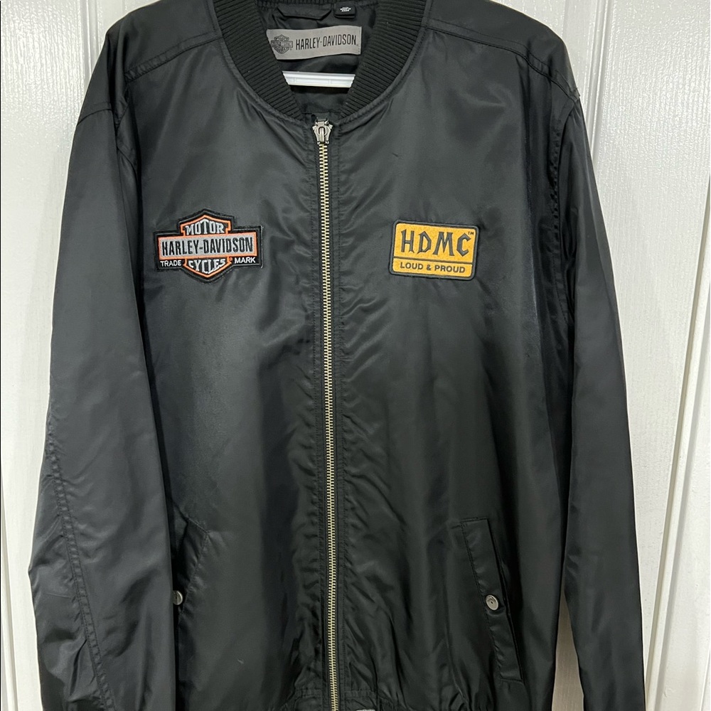 Black Harley Davidson bomber jacket size X-Large